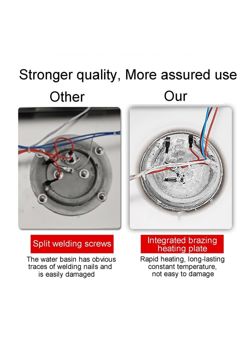 WALALLA Electric Heating 8 QT Chafing Dish Set Adjustable 35°C~90°C, Stainless Steel  Buffet Servers and Warmers with Roll Top & Temperature Control Display, Catering Food Warmer for Parties - Image 3