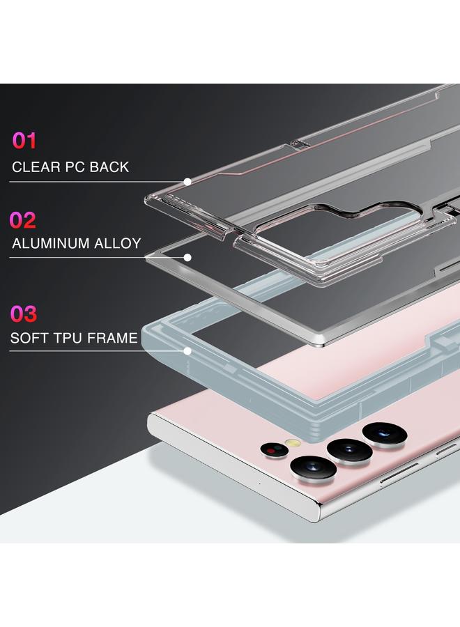 اس-توب جراب لهاتف Samsung Galaxy S23+ 5G Defender معدني شفاف من مادة البولي يوريثين الحراري الناعم - Image 3