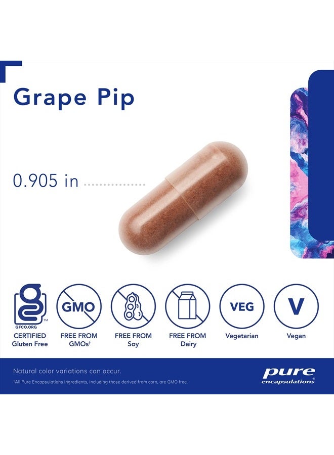 Pure Encapsulations Grape Pip 500 mg | Supports Vascular Health | 120 Capsules - Image 3