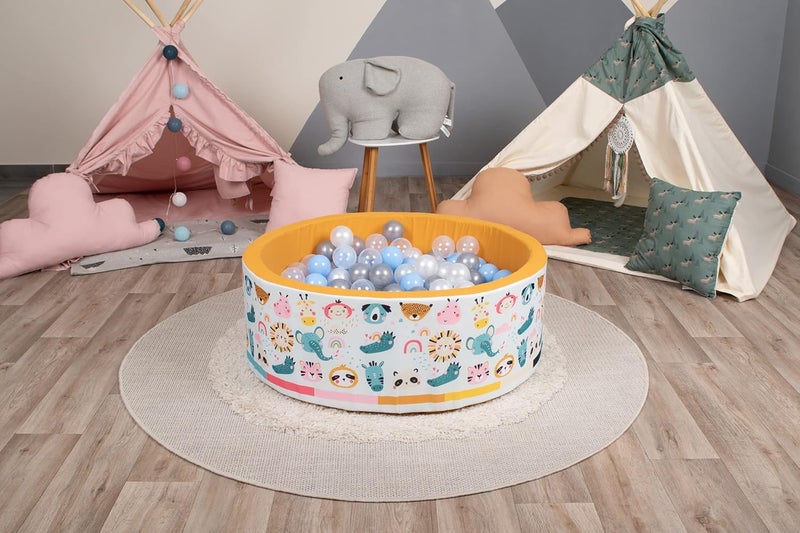 Delsit Ball Pool with Animal Designs - Orange - Image 1