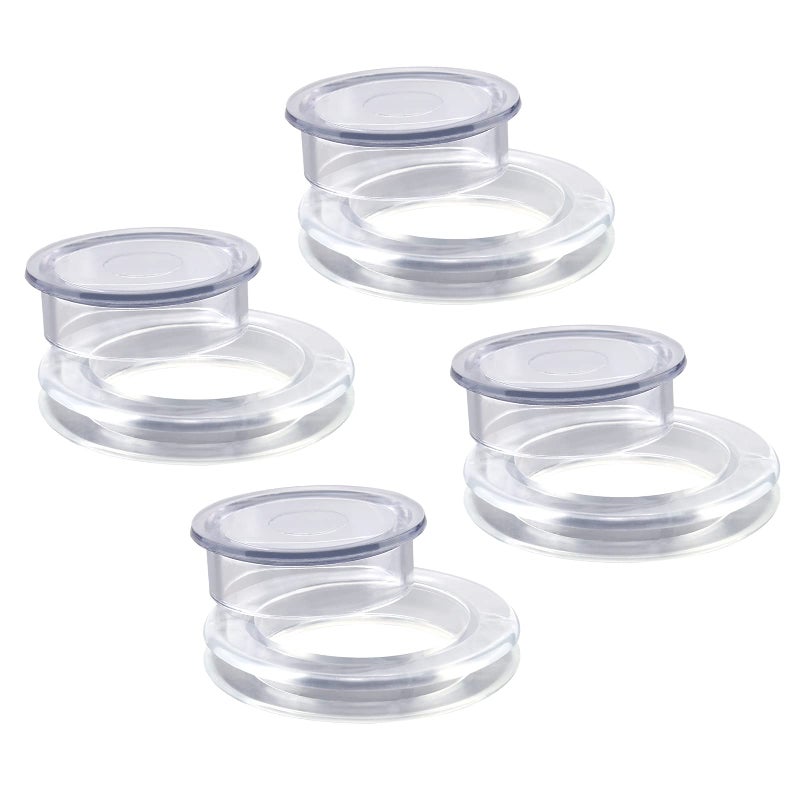 SAVITA SAVITA 4 Sets 2 Inch Patio Table Umbrella Hole Ring and Cap, Standard Size Silicone Umbrella Hole Plug and Cap for  - Image 1