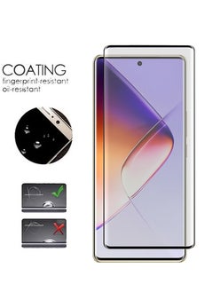 SNBFA [3 Pack] Tempered Glass for Infinix Note 40 Pro 5G Screen Protector,9H Hardness High Definition Full Covered Curved Clear Scratch Resistant Bubble Free Anti-Fingerprints  - Image 4
