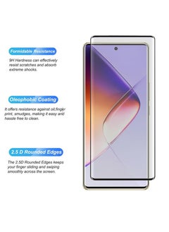 SNBFA [3 Pack] Tempered Glass for Infinix Note 40 Pro 5G Screen Protector,9H Hardness High Definition Full Covered Curved Clear Scratch Resistant Bubble Free Anti-Fingerprints  - Image 3
