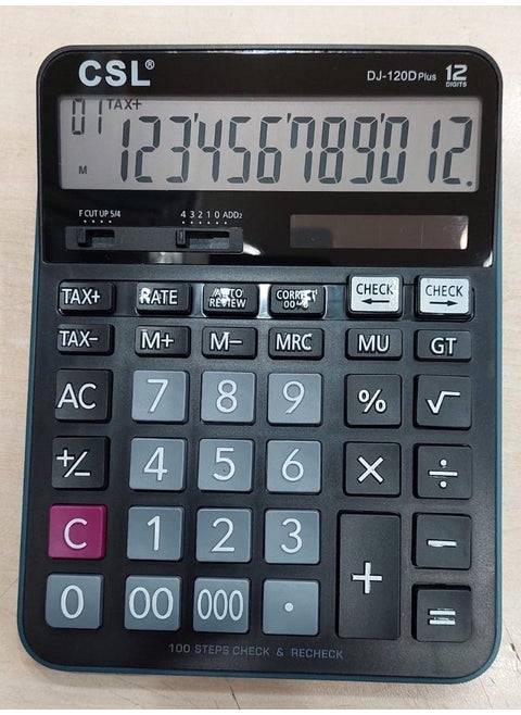 DJ-120D Plus 12 Digit Desktop Calculator