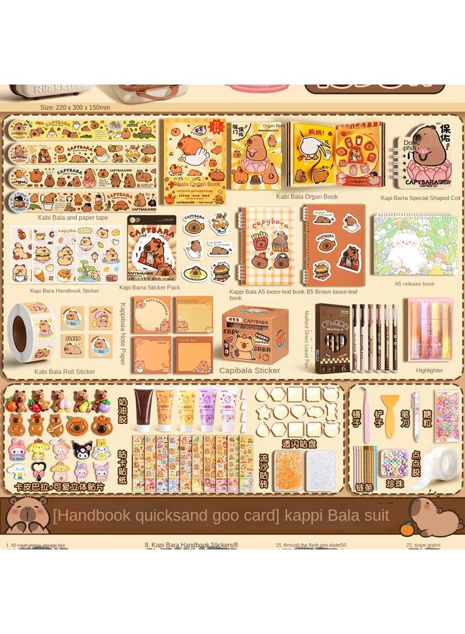 Bluejw Cute Toy Full Set Girl's Hand Account Book New Year's Day Girl's Hand Account Book Gift Box Milk Novice Account Suit Children's Stationery  - Image 3