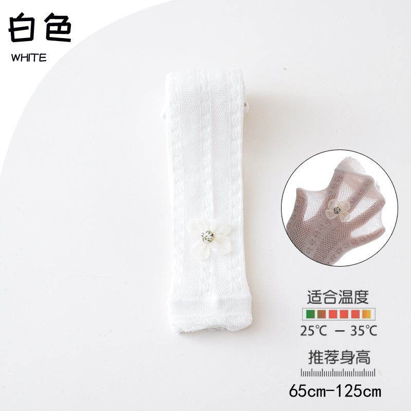 23 Girls Leggings Summer Thin Mesh Children'S Tights Baby Long Tube Mosquito Socks Baby Pants - Image 1