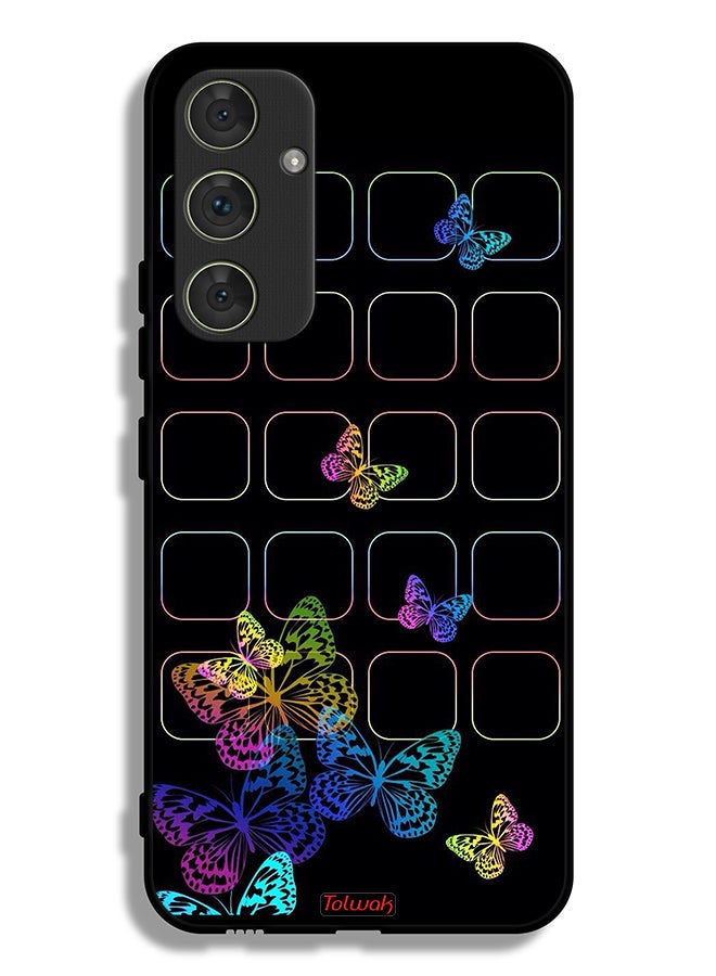 Tolwak Samsung Galaxy A54 5G Protective Case Cover Colorful Butterflies - Image 1