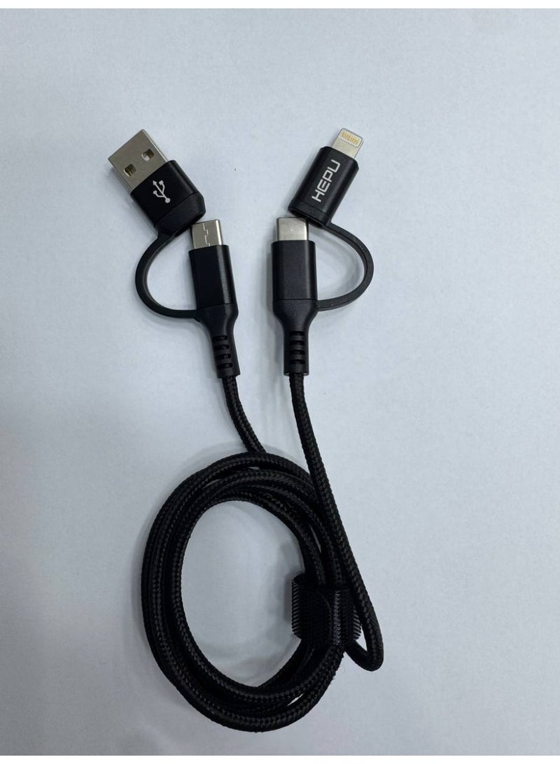 HEPU HP-16 DATA CABLE USB+TYPE-C TO TYPE.C FAST - Image 2