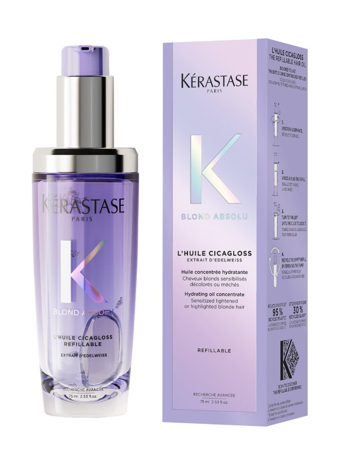 KERASTASE Blond Absolu L'huile Cicagloss Refillable Hair Oil 75ml  - Image 2