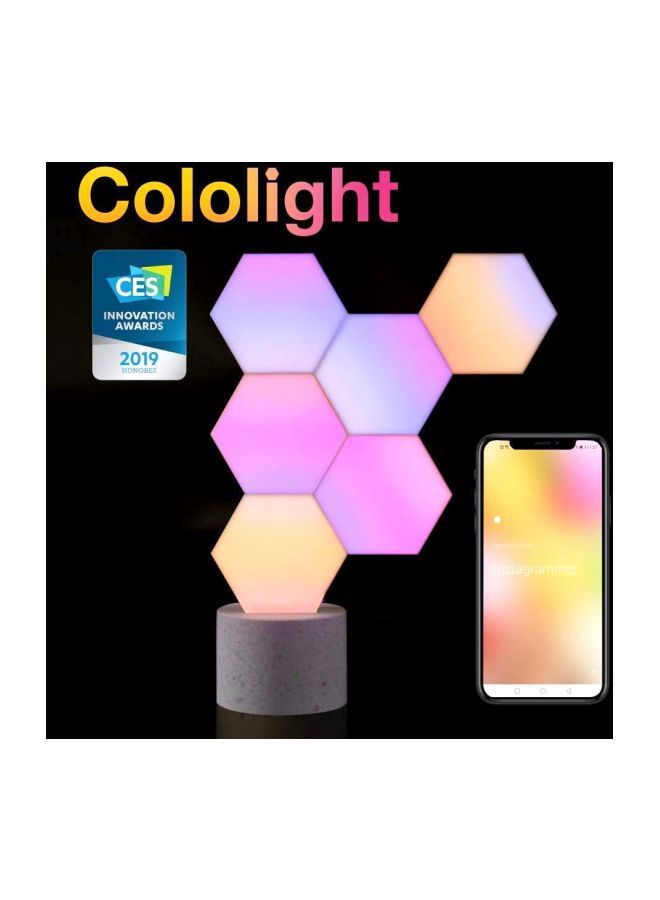 كولولايت لوحة إضاءة LED ذكية. أبيض/وردي/أصفر 86x74.5x30.5مم - Image 3