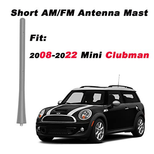 AMFRNE 7 inch Antenna Mast Compatible with BMW Mini Cooper Select Models, Direct Replacement, Short Roof/Rear Antenna, Black Flexible Rubber - Image 4