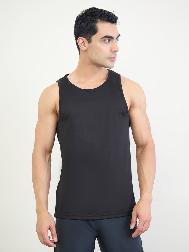 Styli Active Men Back Printed Regular Fit Active Tank - Image 3