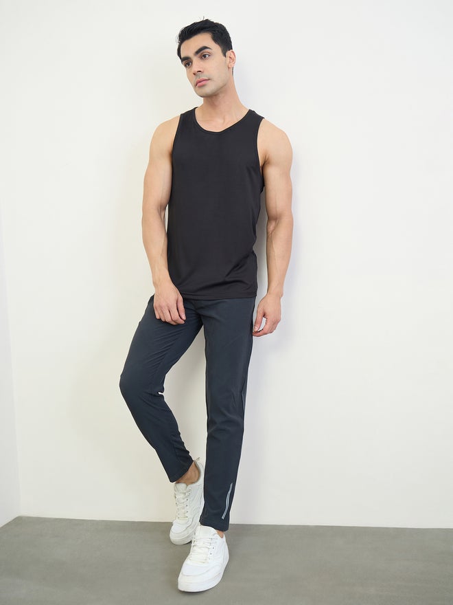 Styli Active Men Back Printed Regular Fit Active Tank - Image 2