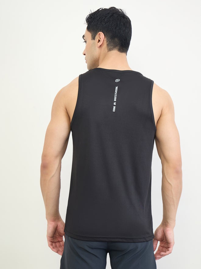 Styli Active Men Back Printed Regular Fit Active Tank - Image 5
