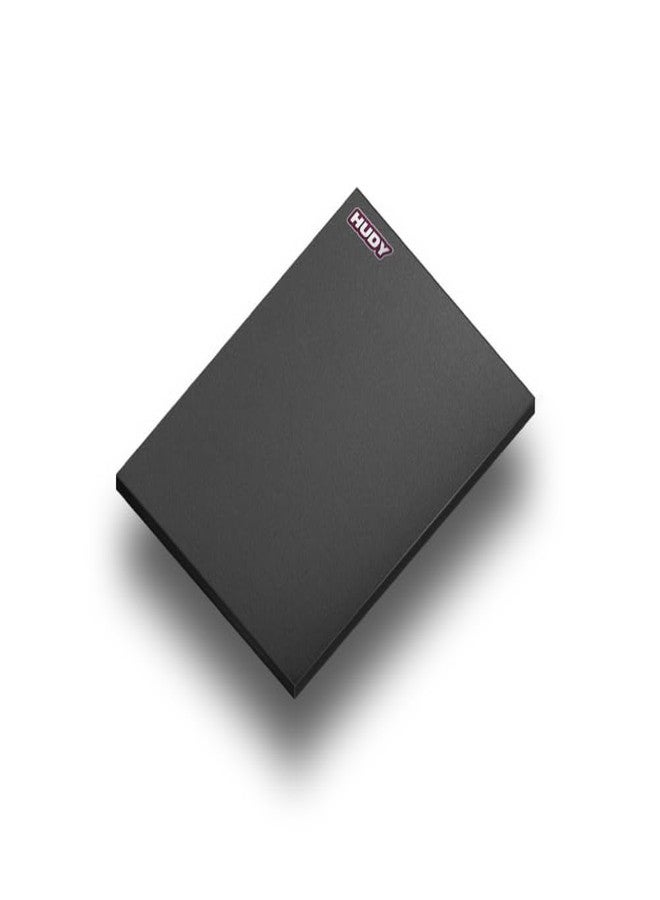 HUDY 108303 - Flat Lightweight Set-Up Board 1/10 & 1/12 On-Road, Dark Gray - Image 2