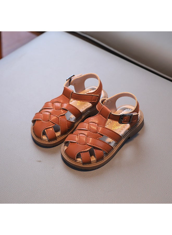 Boys Beach Sandals Summer Children's Soft Bottom Non-slip Closed Toe Sandals Baby Casual Toddler Shoes Shoes