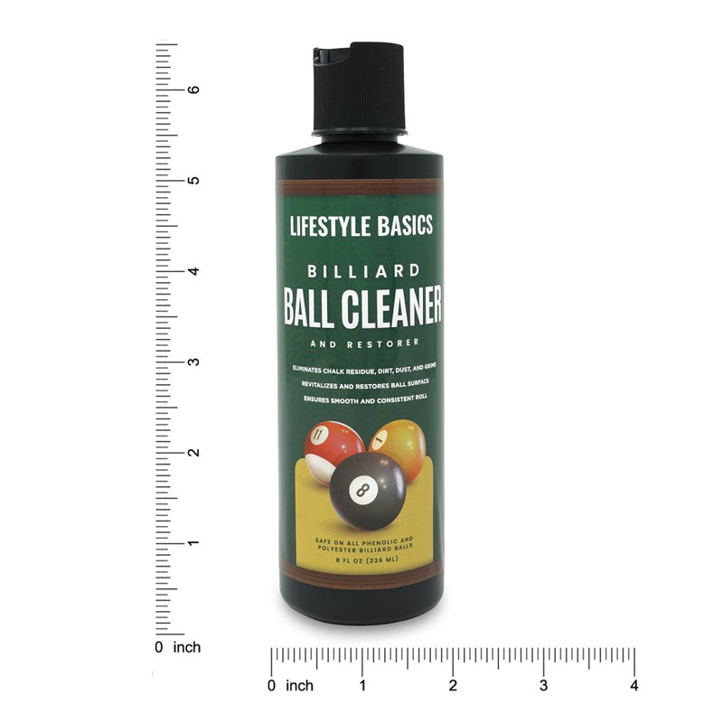 Lifestyle Basics Billiard Ball Cleaner and Restorer Polish | All-in-One Pool Ball Cleaner | Removes Chalk Residue, Dust, Dirt, and Grime - Image 4