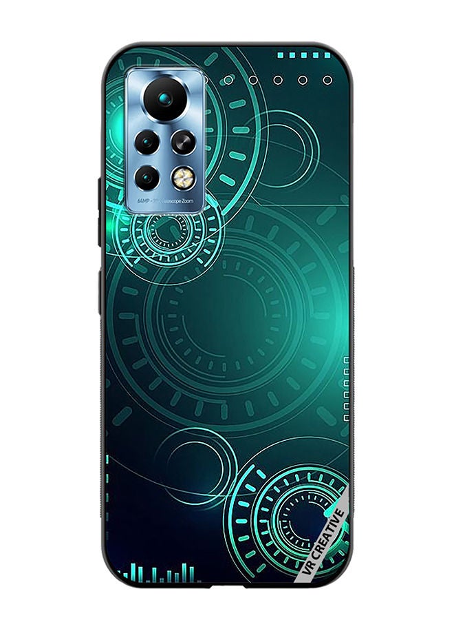 VR CREATIVE Protective Case Cover For Infinix Note 11 Pro Green Technology Design Multicolour - Image 1
