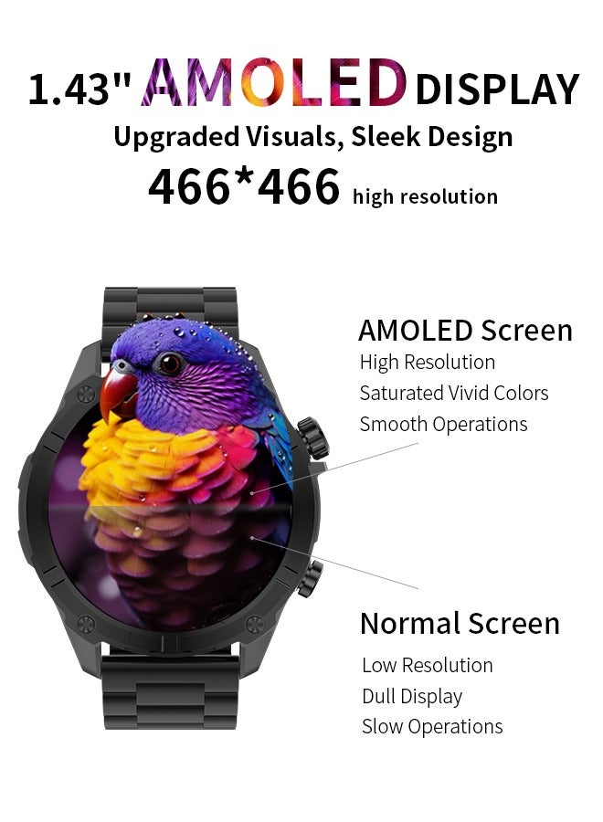 Wapik Y7 Waterproof Smartwatch 30m - Black