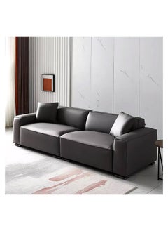 A to Z Furniture Malta Leather Chair and Modular Sofa in Charcoal Color Sofa Arm Chair - PVC 