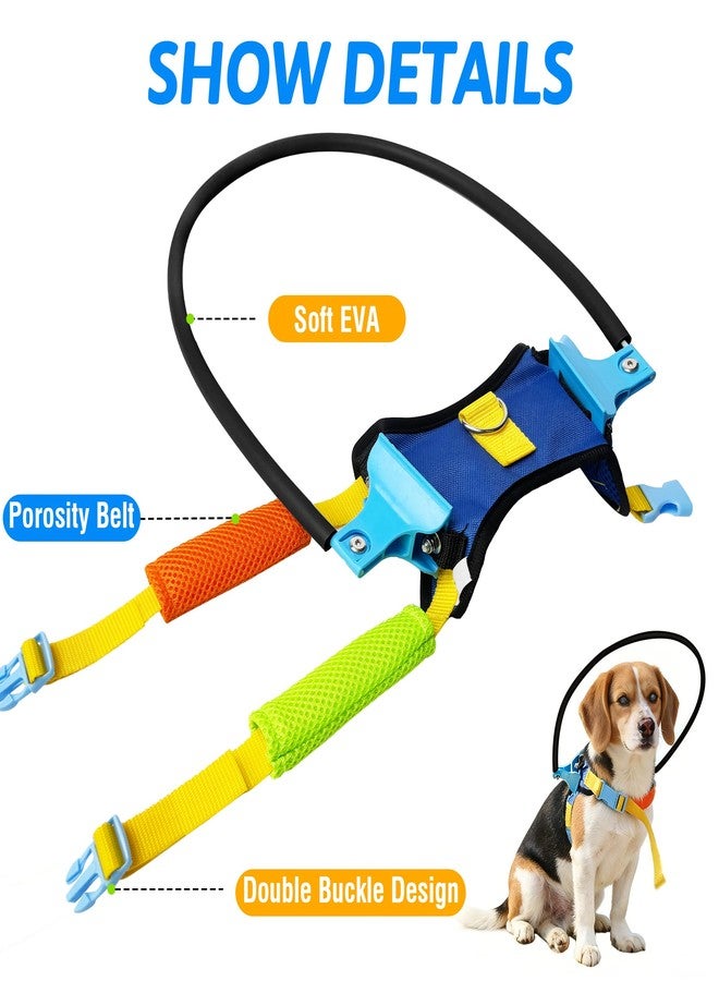 LetPetRun Blind Dog Halo Harness, Adjustable Blind Dog Collar with Protective Ring, Safe Walking Aid for Visually Impaired Pets, Comfortable Vest Design,13"-19" - Image 4
