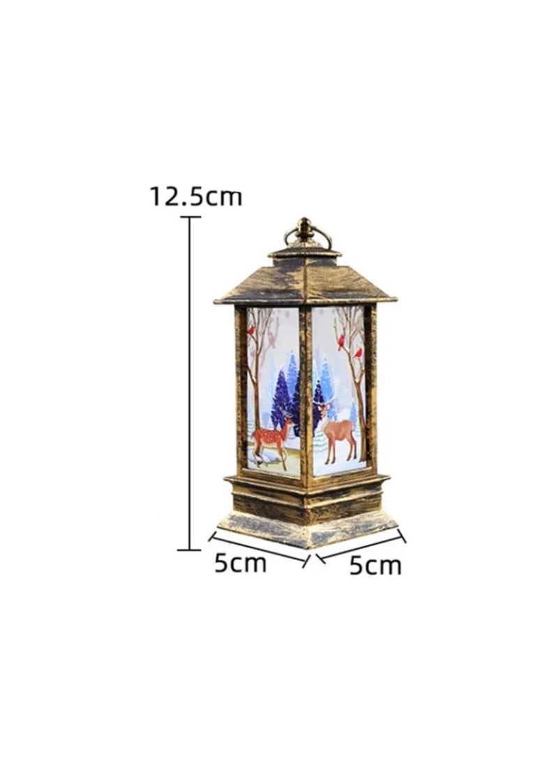 BLUE CORAL 12 Pcs Led Candles Tea Light Snowman Hanging Lanterns Decor Props Ornament Gifts Night Lamp White  - Image 5