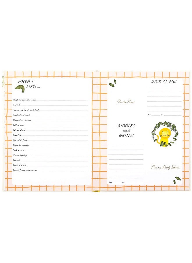 C.R. Gibson B24822583 Baby Book With Gift Box "Wild About You" Zoo Animal 8.75'' W X 11.25'' H  - Image 4