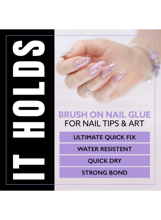 jomi compression Brush On Nail Glue For Press On Nails 2Pk Extra Strong Nail Glue For Acrylic Nails Waterproof Nail Glue For Fake Nails Long Lasting Nail Glue Professional Nail Glue For Nail Tips (8Ml) (Pack Of 2) - Image 5