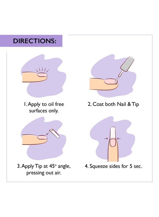 jomi compression Brush On Nail Glue For Press On Nails 2Pk Extra Strong Nail Glue For Acrylic Nails Waterproof Nail Glue For Fake Nails Long Lasting Nail Glue Professional Nail Glue For Nail Tips (8Ml) (Pack Of 2) - Image 3