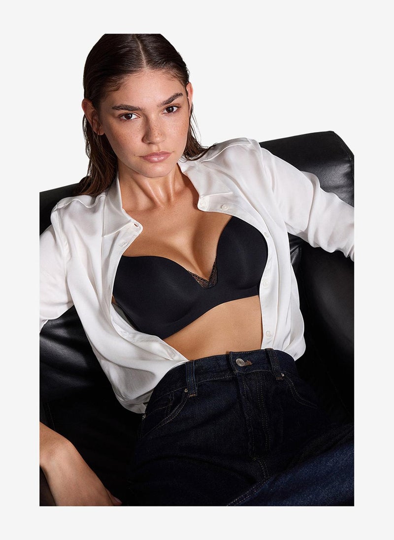 Penti Women Eliza Black Push Up Wired Padded Bra - Image 1
