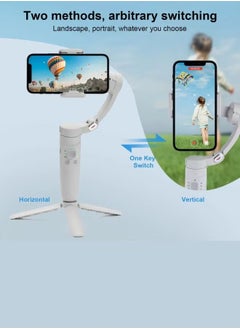TIGER 3-Axis Foldable Smartphone Gimbal Stabilizer | Handheld Anti-Shake Stabilizer for iPhone & Android | Bluetooth Control, Face Tracking, Selfie Stick | Perfect for TikTok, YouTube, Vlogging, and Smooth Videos | Compact & Portable Gimbal for Video Recording  - Image 4