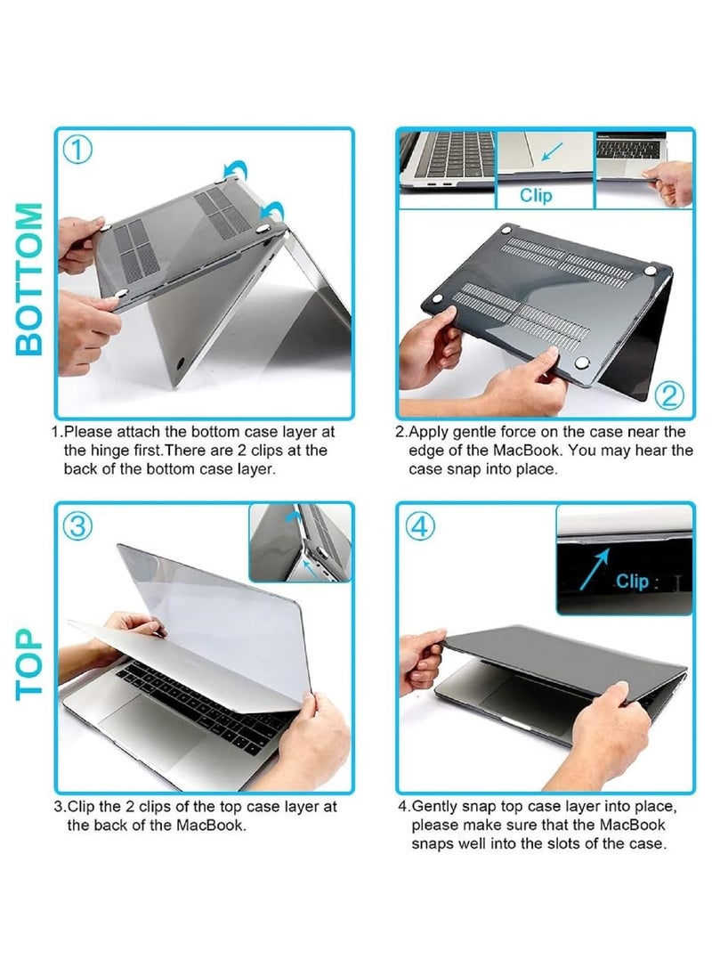 Generic - Hard Shell Case and Screen Protector Compatible with MacBook Pro 16-Inch Model: A2141 (MVVJ2xx/A, MVVK2xx/A, MVVL2xx/A, MVVM2xx/A) Retina Display with Touch Bar Touch ID, Sky Blue - Image 1