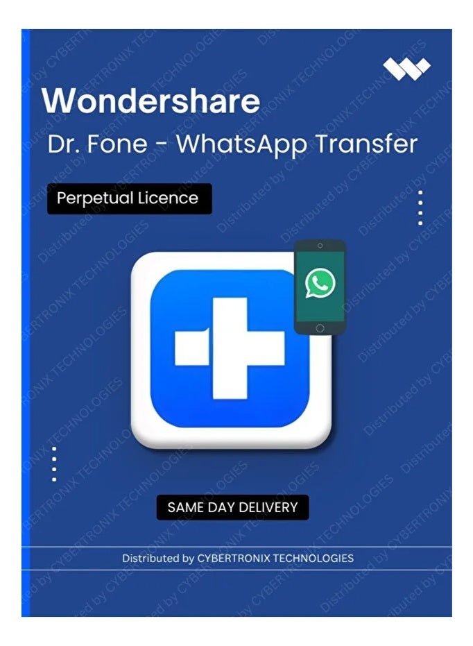 WonderShare Dr.Fone - WhatsApp Transfer | Perpetual License | Digital License | Same Day Delivery