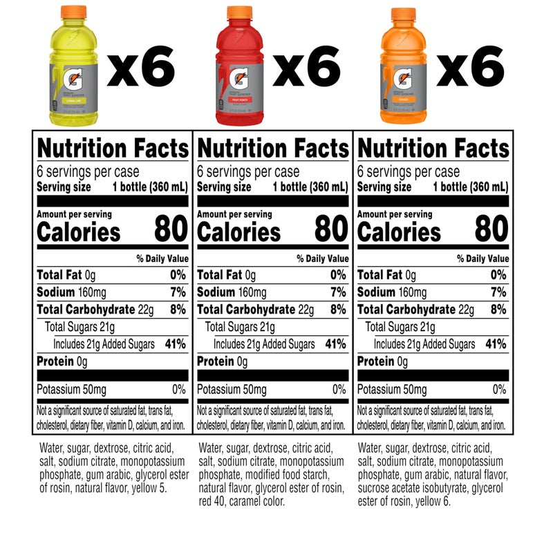 Gatorade Thirst Quencher Sports Drink, Variety Pack, 12 Fl Oz (Pack of 18) - Image 3