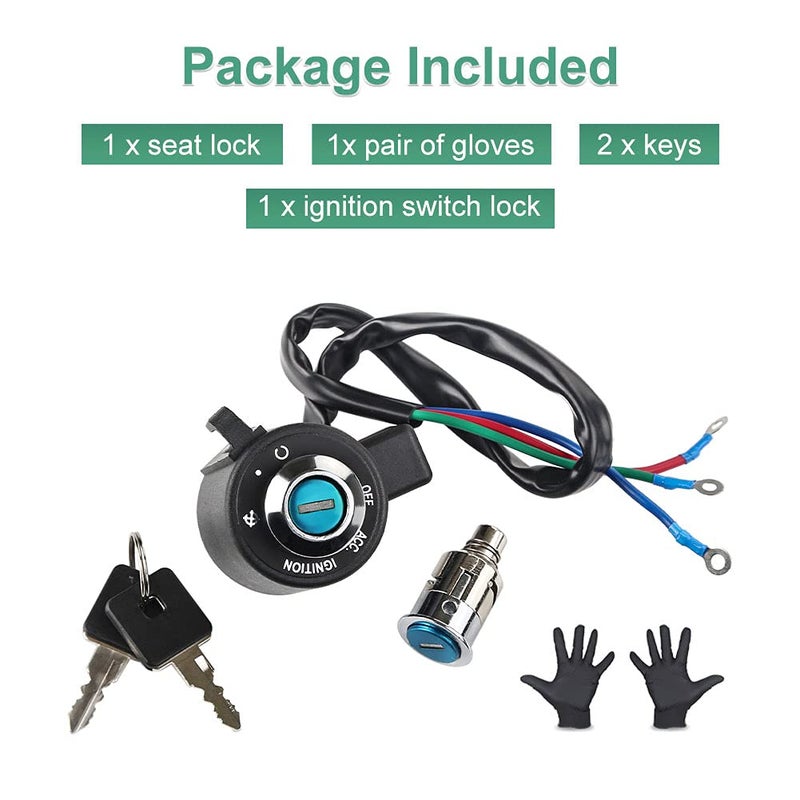 VANJING Ignition Switch Lock Set Compatible with Harley Davidson Sportster XL 883 1200 1995 1996 1997 1998 1999 2000 2001 2002 2003 - Image 5