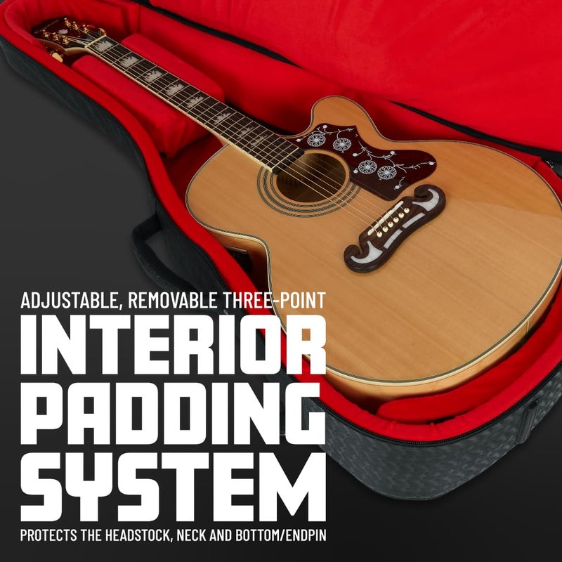 Gator Cases Transit Series Lightweight Electric Guitar Gig Bag with Back Pack Straps and Rubberized Base, Light Grey Exterior (GT-ELECTRIC-GRY) - Image 4