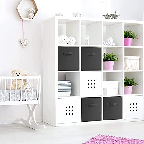 MBW Storage Organizer, Cube, Storage Box I Non-Woven Fabric Storage Box for Home Pack of 2, Black - Image 5