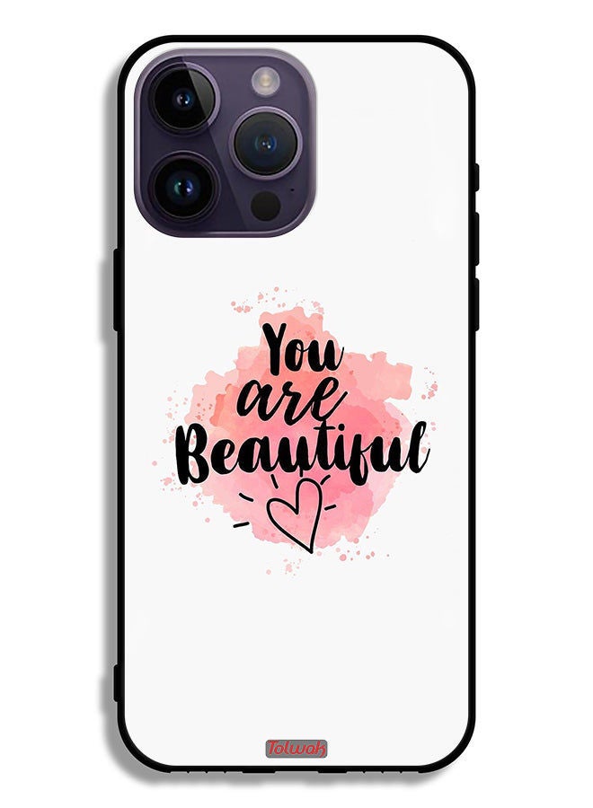 Tolwak Apple iPhone 14 Pro Max Protective Case You Are Beautiful - Image 2