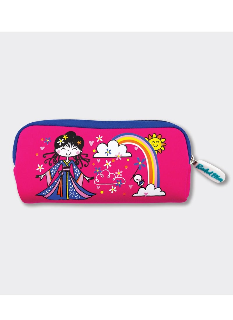 Rachel Ellen Childrens Cherry Blossom Princess Neoprene Pencil Case  - Image 1