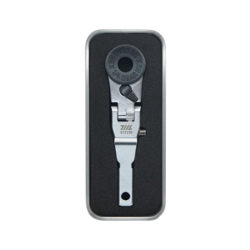 711L Flat End Flex Head EDC Ratchet Wrench - Screwdriver Accessory Compatible with Multitools' Flat Bit Adapters - Image 1