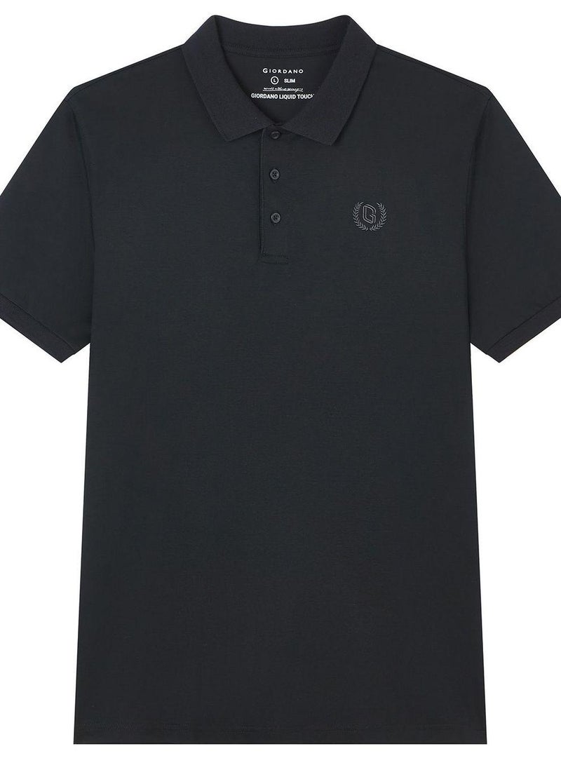 GIORDANO Men's Liquid Touch Interlock Polo - Image 1