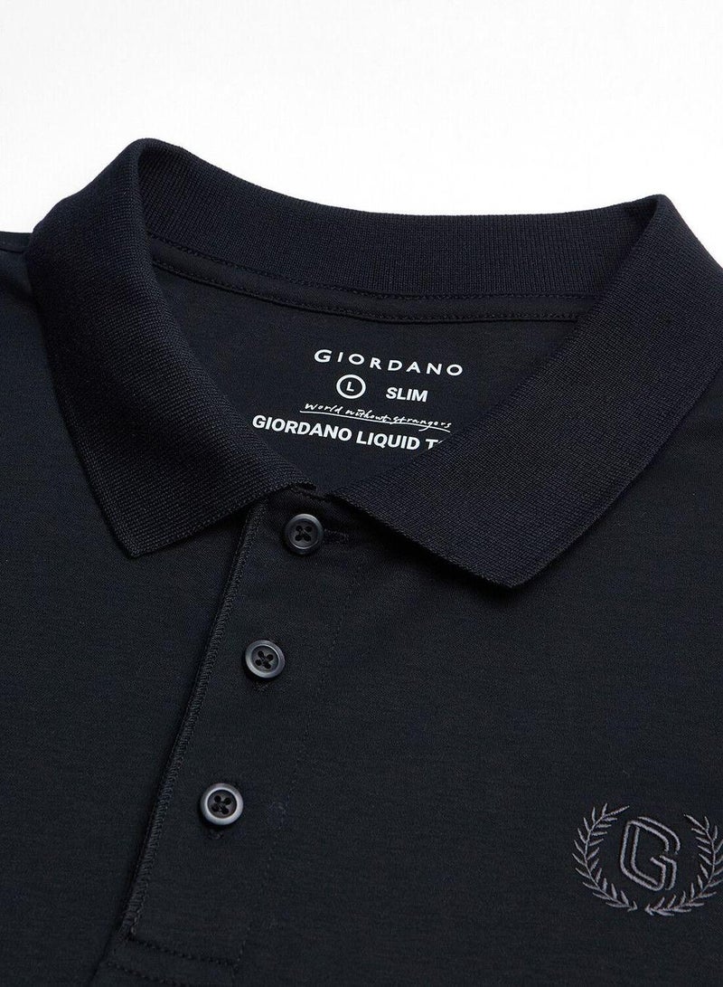 GIORDANO Men's Liquid Touch Interlock Polo - Image 3