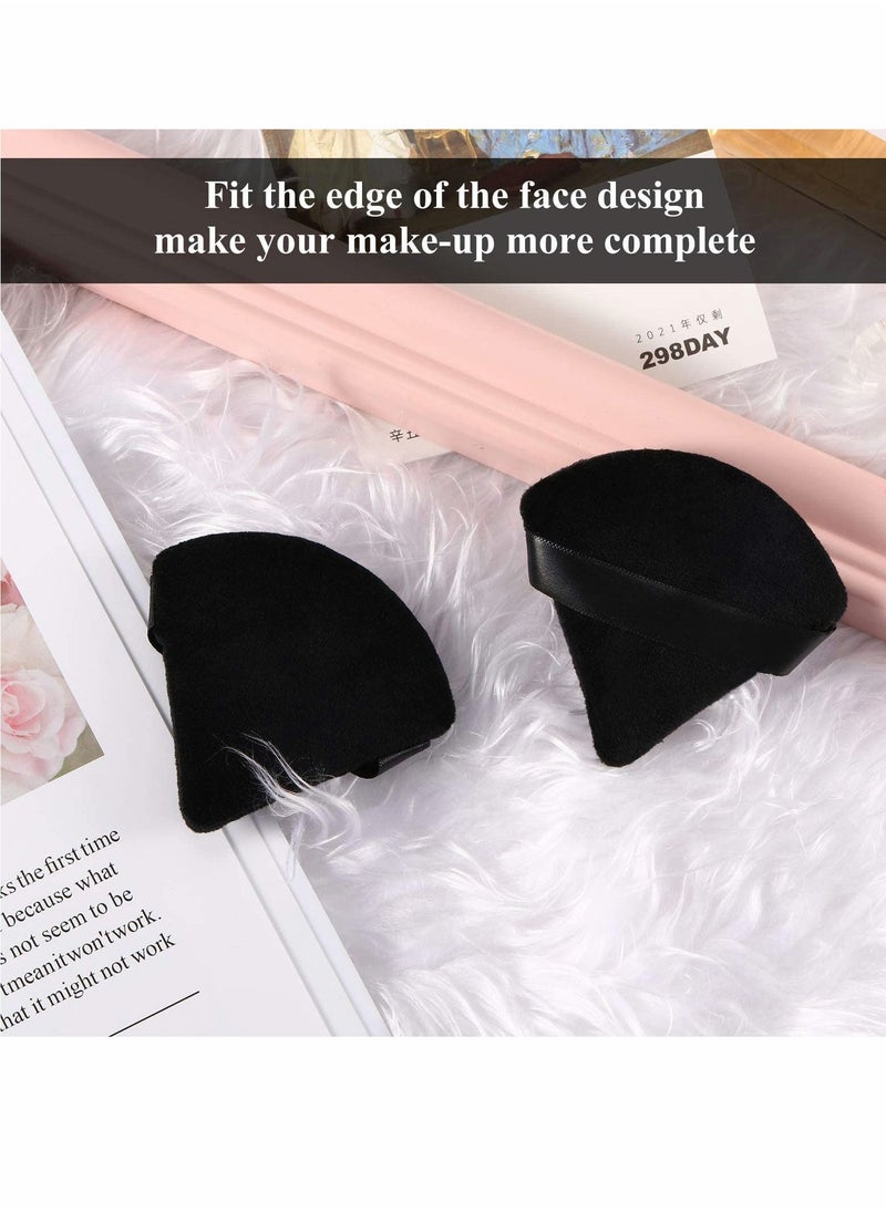 KASTWAVE - Powder Puff, Face Triangle Makeup Puff, For Loose Soft Body Cosmetic Foundation Sponge, Mineral Wet Dry Tool (Black, 12PCS) - Image 1
