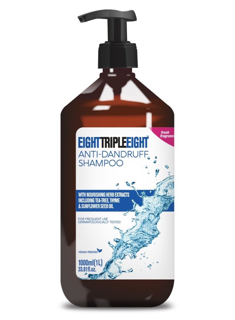 Eight Triple Eight Anti Dandruff Shampoo 1 Litre - Image 1
