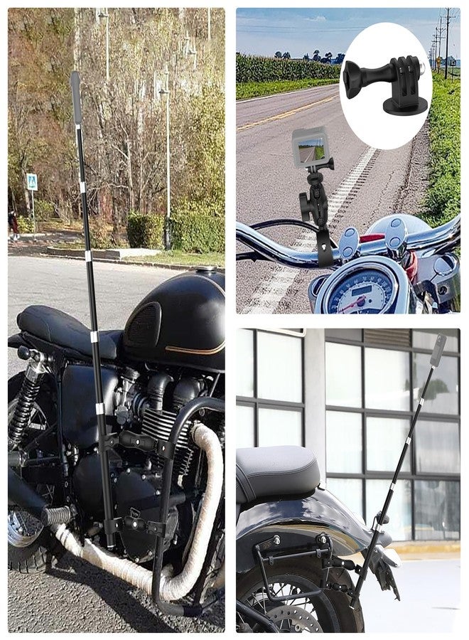 aoeyoo Aluminum Bike Handlebar Motorcycle for Insta360 X5, Double Clamp Mount with Invisible Selfie Stick for Insta360 X5 X4, DJI 360 Camera, GoPro 13 12 (Upgraded Premium Locking Version) - Image 4
