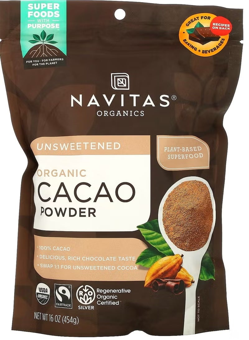Navitas Organics, Organic Cacao Powder, 16 oz (454 g)
