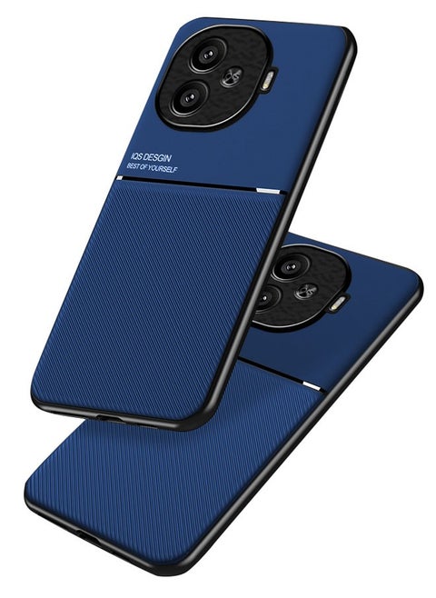 Protective Case Cover For iQOO Z9 5G Blue High end Business