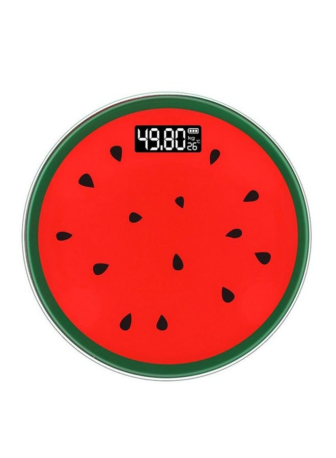Watermelon Shaped Household Precision Bathroom Scale - Digital Weight Scale with 180kg Capacity, LED Display & Anti-Slip Base - for Body Weight Luggage Use - Cute Cartoon Design, Easy to Clean - Perfect for Bathroom - Image 3