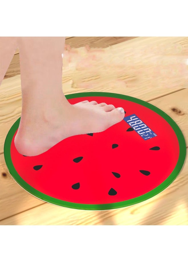 Watermelon Shaped Household Precision Bathroom Scale - Digital Weight Scale with 180kg Capacity, LED Display & Anti-Slip Base - for Body Weight Luggage Use - Cute Cartoon Design, Easy to Clean - Perfect for Bathroom - Image 2