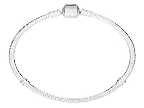 NicelyFit Clasp Bracelet Chain Silver Plated Brass fit Pandora Charms Beads (6.9) - Image 3